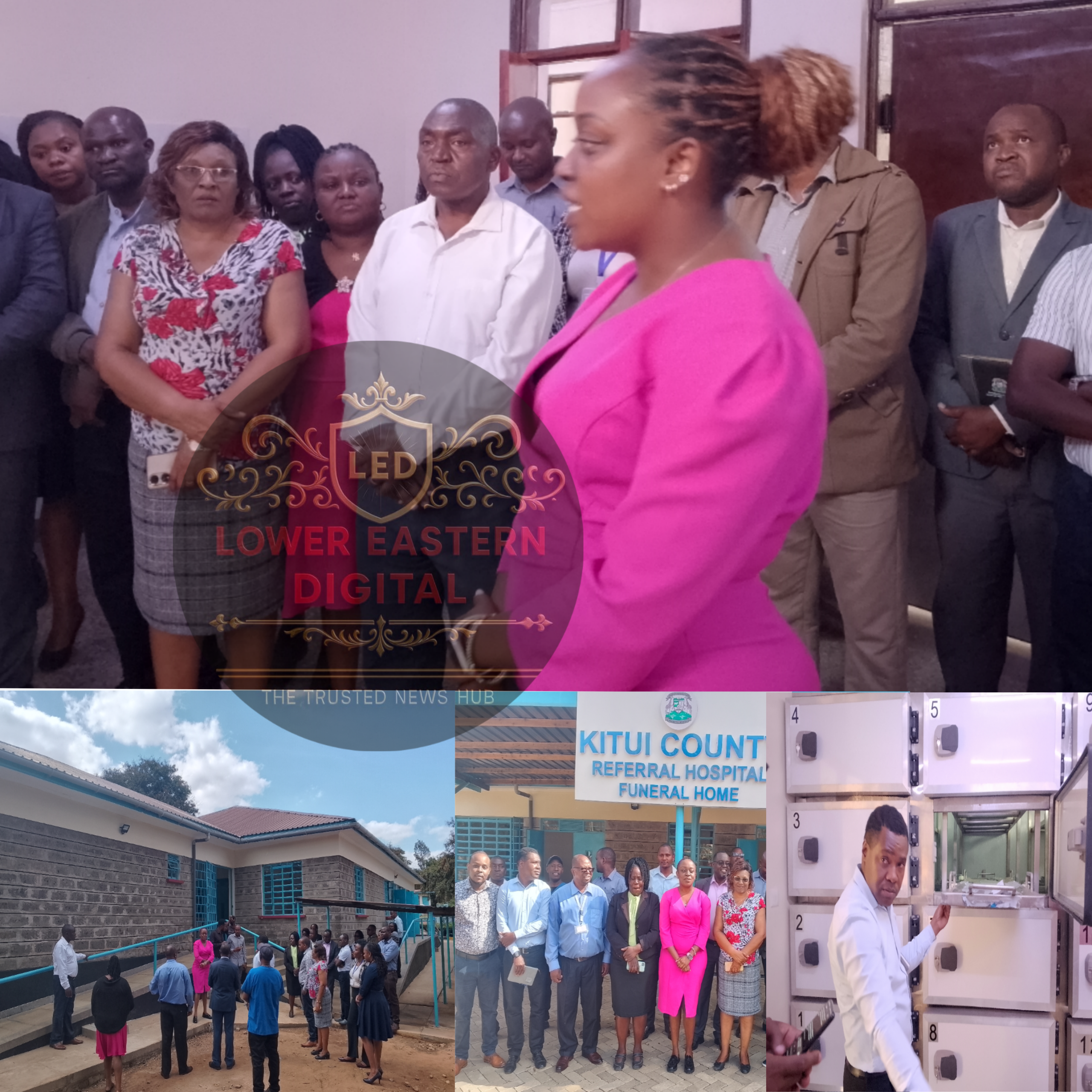 Kitui County Public Health Chief Officer Lynn kitwan Hands Over Equipment for New Modern Mortuary at KCRH