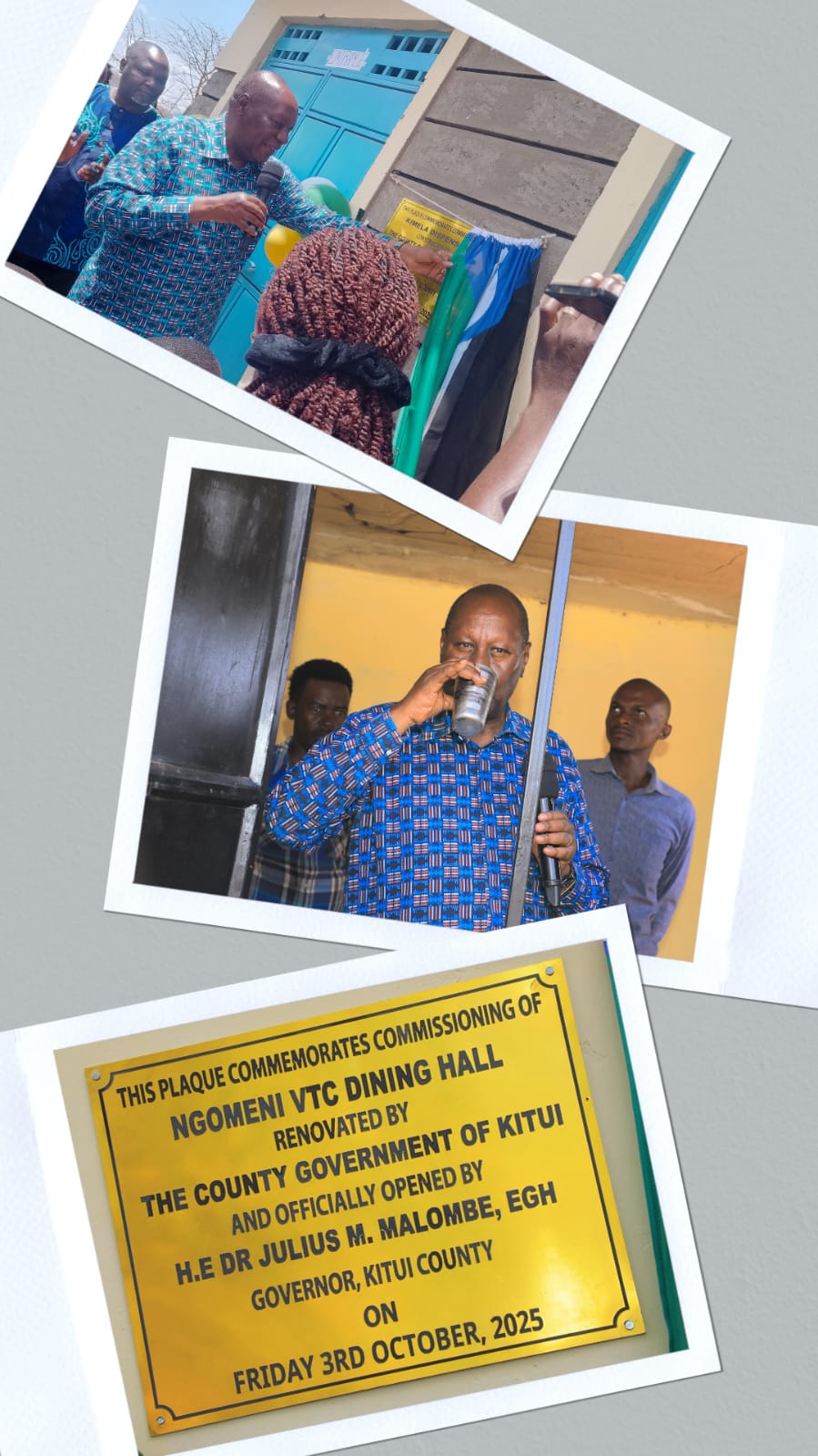 Governor Malombe Commissions Health, Water, and Education Projects in Mwingi North