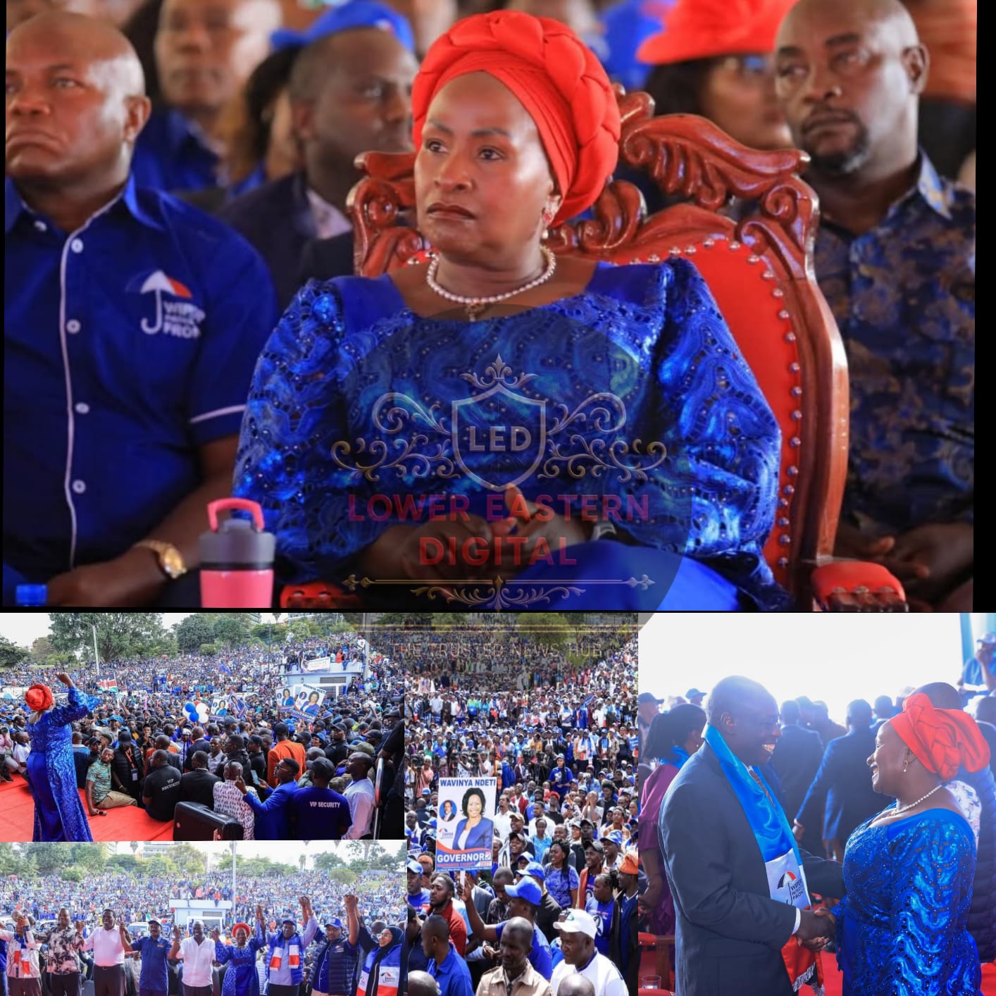 Uhuru Park Erupts as Delegates Chant “Mama ni Kumi Bila Break” — Wavinya Ndeti Shines at Wiper NDC.