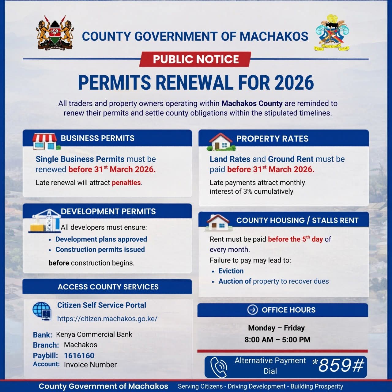 PUBLIC NOTICE: 2026 PERMIT RENEWAL & COUNTY PAYMENTS