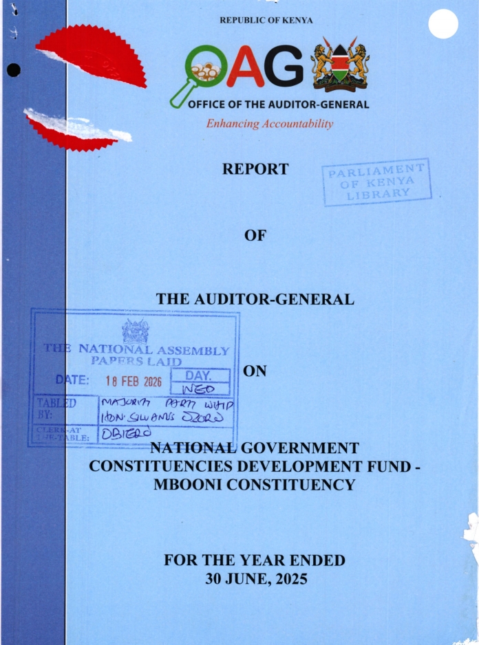 Tension Mounts to Mbooni mp as Lower Eastern Digital Media Prepares to Unveil Auditor General’s 2024/2025 Report