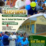 Hon. Dr. Rachael Kaki Nyamai Strengthens Education Sector with Commissioning of New Classrooms at Kikwa Primary and Junior School