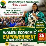Hon. Dr. Rachael Kaki Nyamai Leads UDA Leaders in Women Empowerment and Public Engagement Forum in Kitui West.