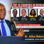 Kitui County ranked among the top-performing counties in development expenditure.