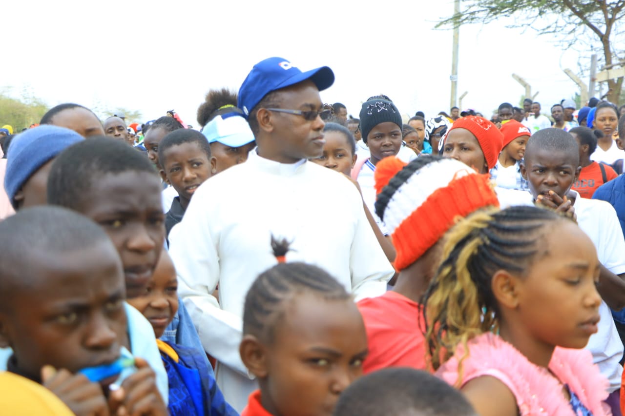Fr. Julius Muthamba Urges Holy Family Kabati Youth to Shun Drugs and Political Violence.