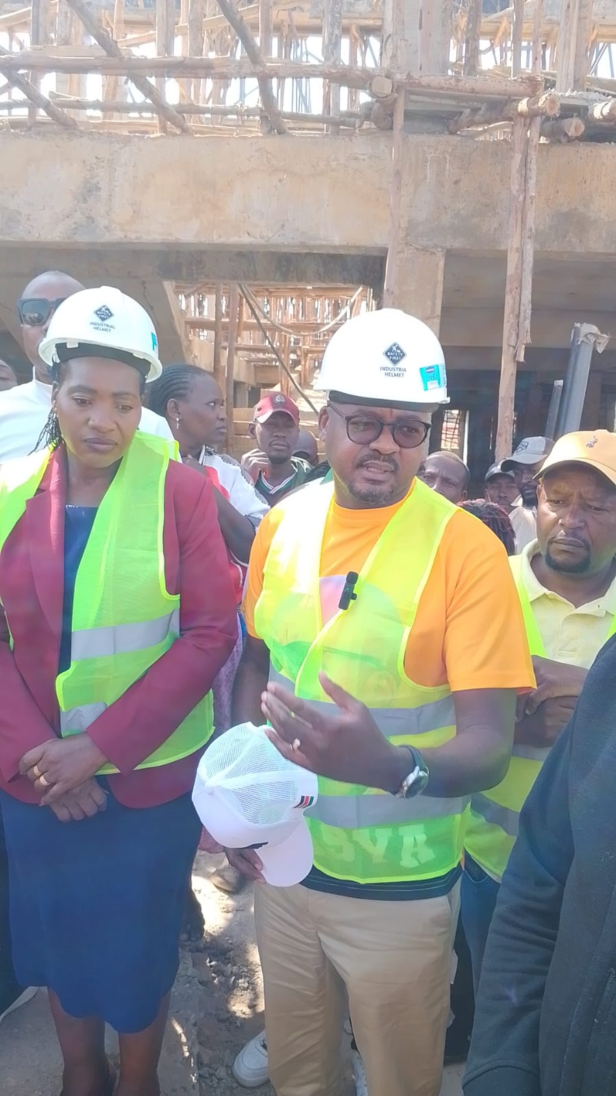 Ben Muasya Inspects Progress of Tulia Modern Market Construction.