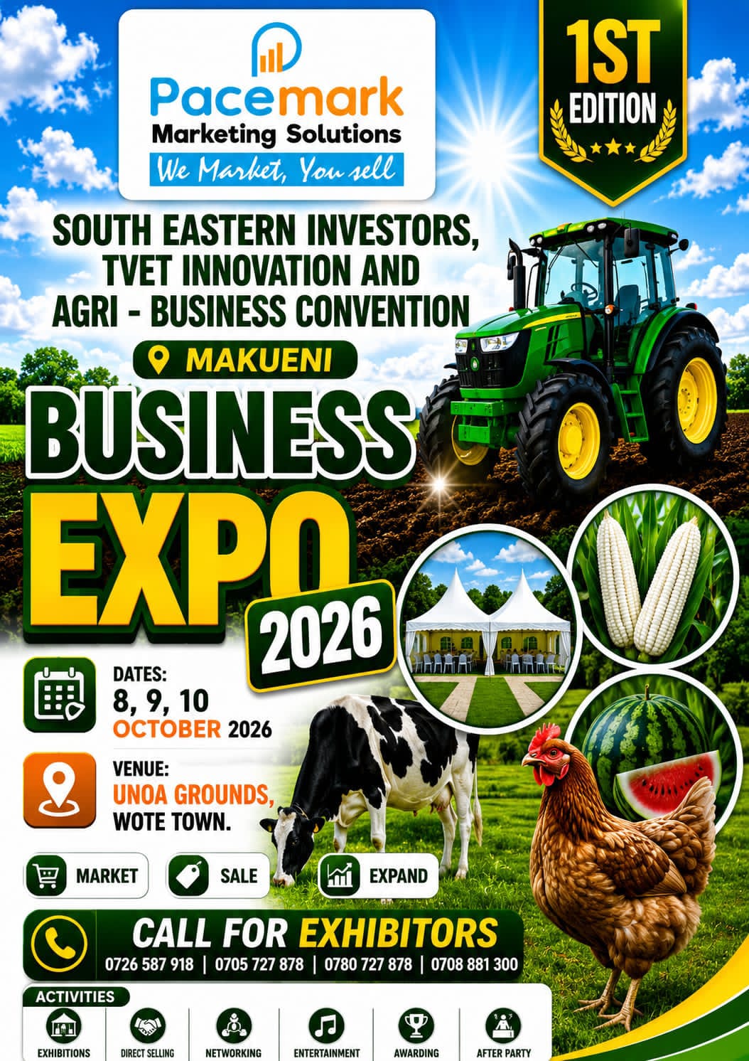 Makueni Set to Host Inaugural South Eastern Investors, TVET Innovation and Agri-Business Convention.