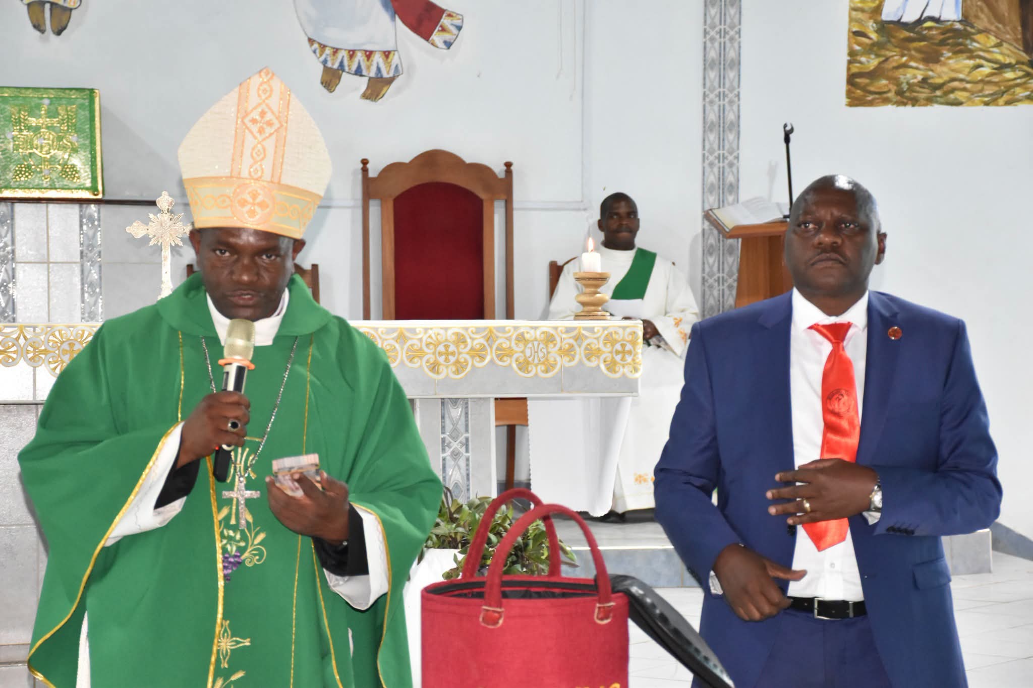 Nicholas Mulila Joins Faithful for Holy Mass at Kitui Cathedra