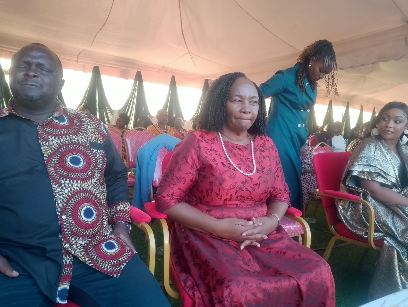 Edith Nyenze joins katheka residents for senior chief tom munyao thanksgiving
