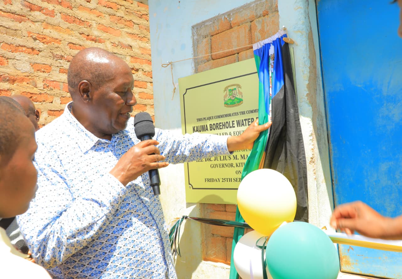 Governor Malombe Commissions Kauma  Borehole, Boosting Water Access in Matinyani