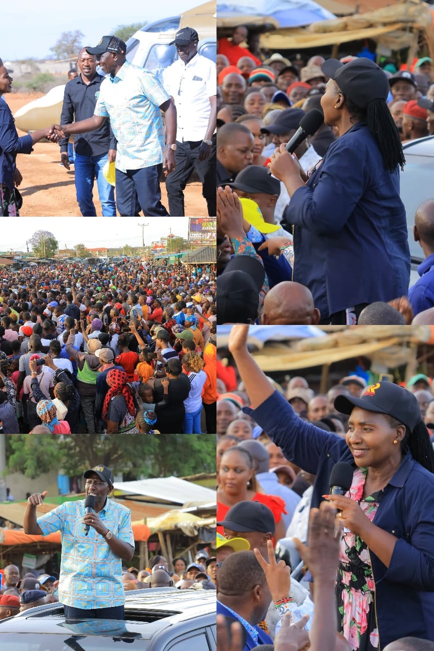 Rachael Kaki Nyamai  joins president Ruto in major lower eastern development drive. ‎